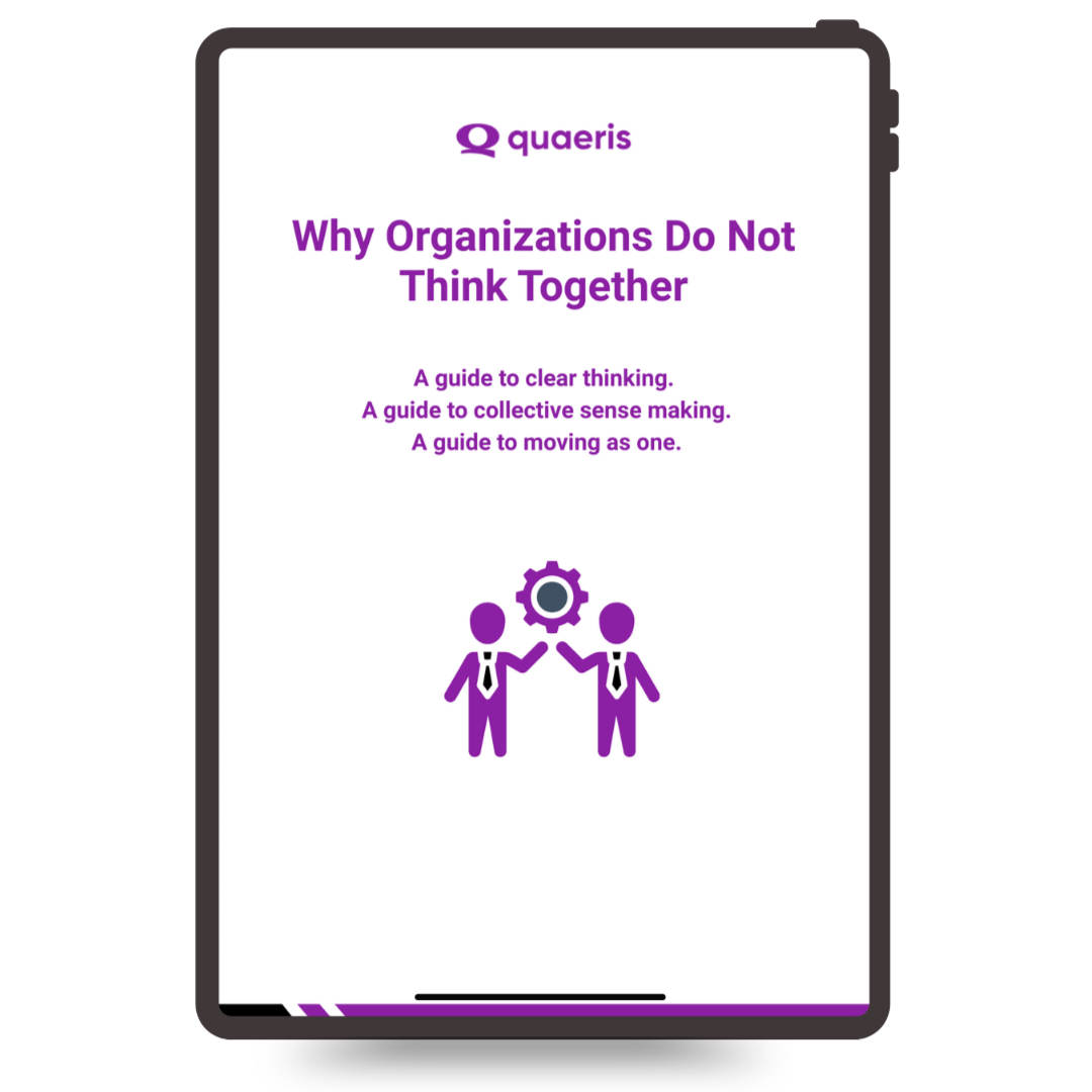 Why Organizations Do Not Think Together Ebook Quaeris