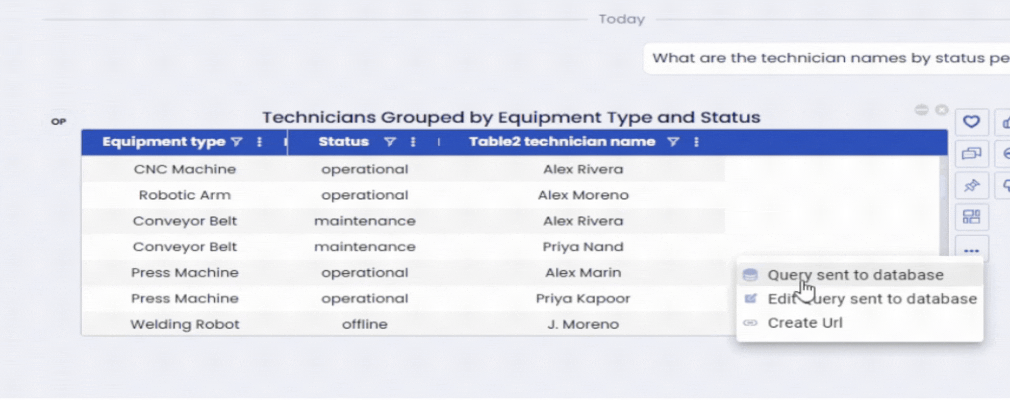 ASK_Exploratory Drill Down, Query Inspector GIF
